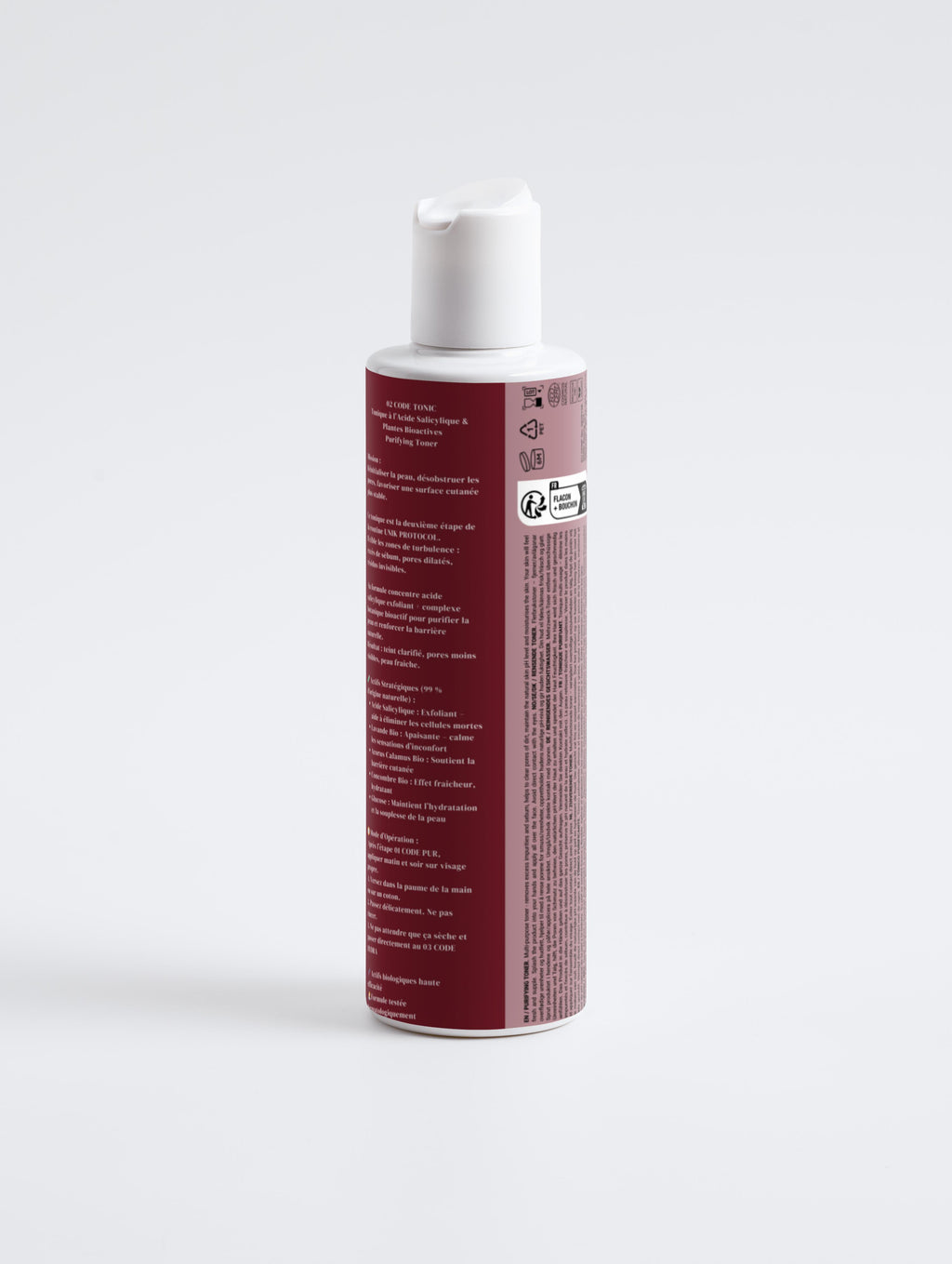 02 CODE TONIC - Tonique purifiant visage homme